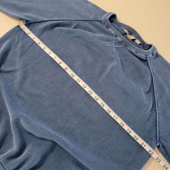 PARADISE COLLECTION 100% Cotton Lightweight Island Wash Crewneck Sweater - Picture 3 of 11